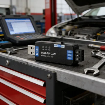 USB-zu-CAN-Adapter-Analysator, Firmware-Version, unterstützt CAN 2.0A-Protokoll mit Baudrate 5 kbps-1 Mbit/s