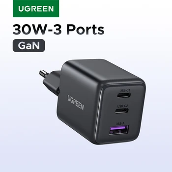 GaN USB-C Ladegerät 30 W, PD 3.0, QC 4.0, für iPhone 16 und iPad Air