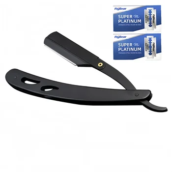 Männer Rasieren Barber Razor Schwarz Klassische Klapp Rasiermesser Achselhöhle Haar Scham Haar Rasierer