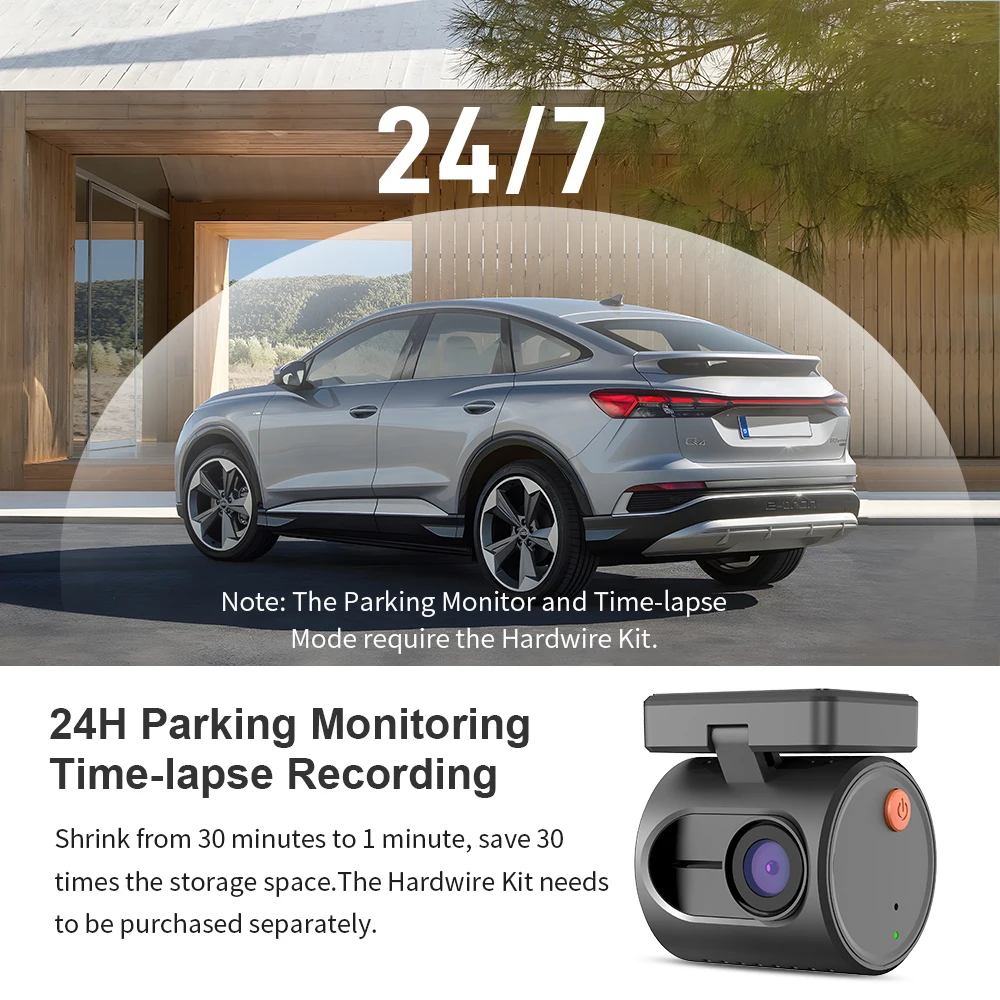2K Dash Kamera Für Autos DVR KAWA Dash Cam MINI 3 Video – Bild 5