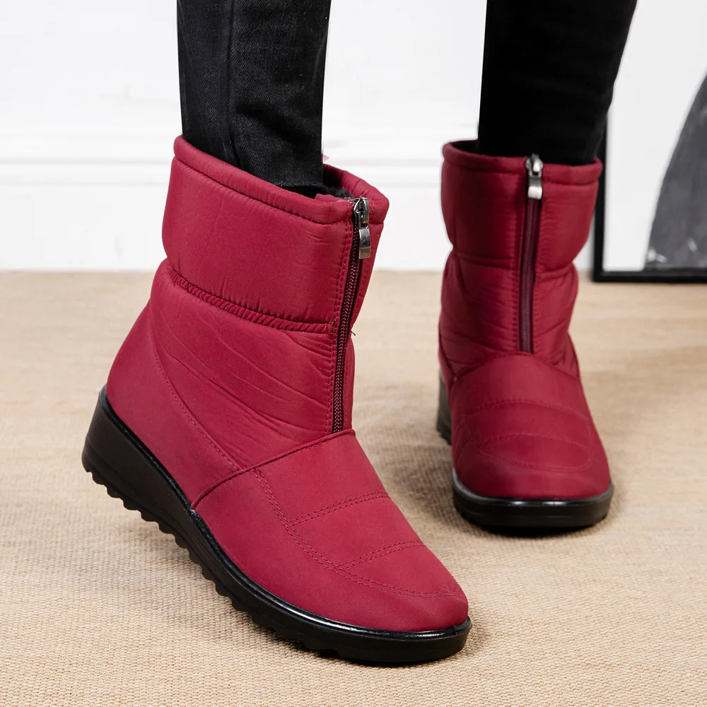 Neue Plattform Wasserdichte Schnee Stiefel Frauen 2025 – Bild 2