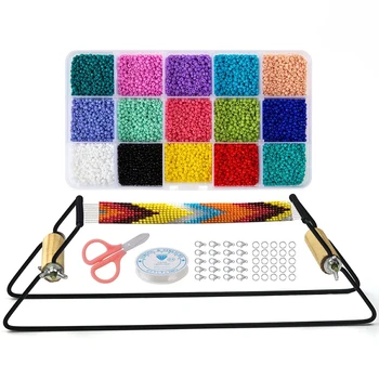 Kreative Metall Perle Webstuhl Kit Weben Perlen Webstuhl für Schmuck Armband DIY Stricken Maschine