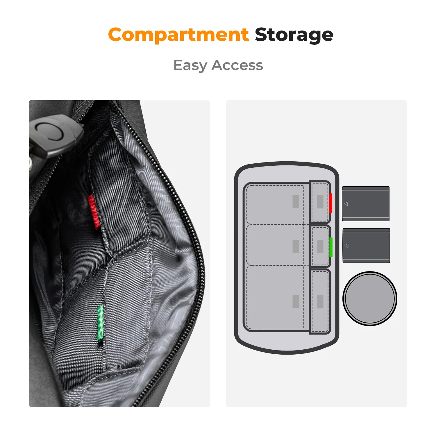 K&F CONCEPT 10L Kamera-Umhängetasche für digitale – Bild 4