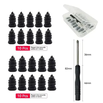 Vakuum Auto Reifen Reparatur Gummi Nagel Set Universal Reifen Schraube Tubeless Reparatur Werkzeuge Zubehör