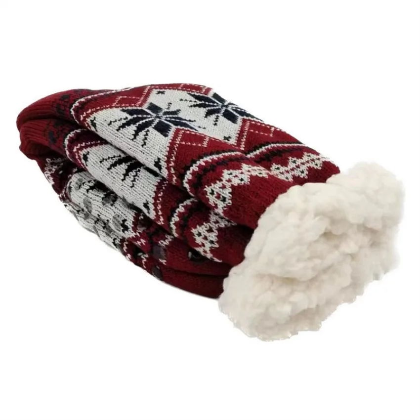 Wintersocken für Herren, flauschig, warm, kurz, plus Samt – Bild 5