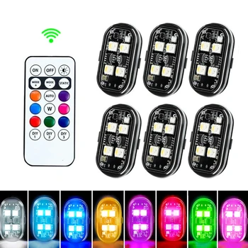 Drahtlose Licht Flugzeug Hubschrauber Warnleuchten RGB Led Strobe Lichter Motorrad Lichter LED-Blitz mit USB