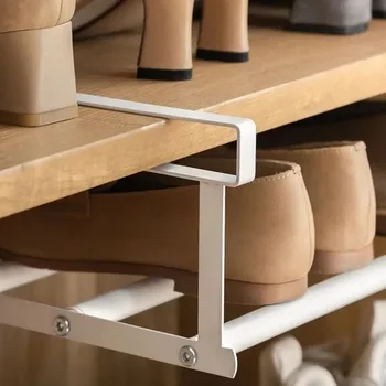 Schuhregal | Platzsparender mehrlagiger Organizer für Schuhschränke zu Hause | Schuhhalter unter dem Regal