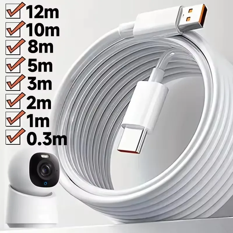Langes USB Datenkabel Micro-USB oder USB-C, bis 10 m