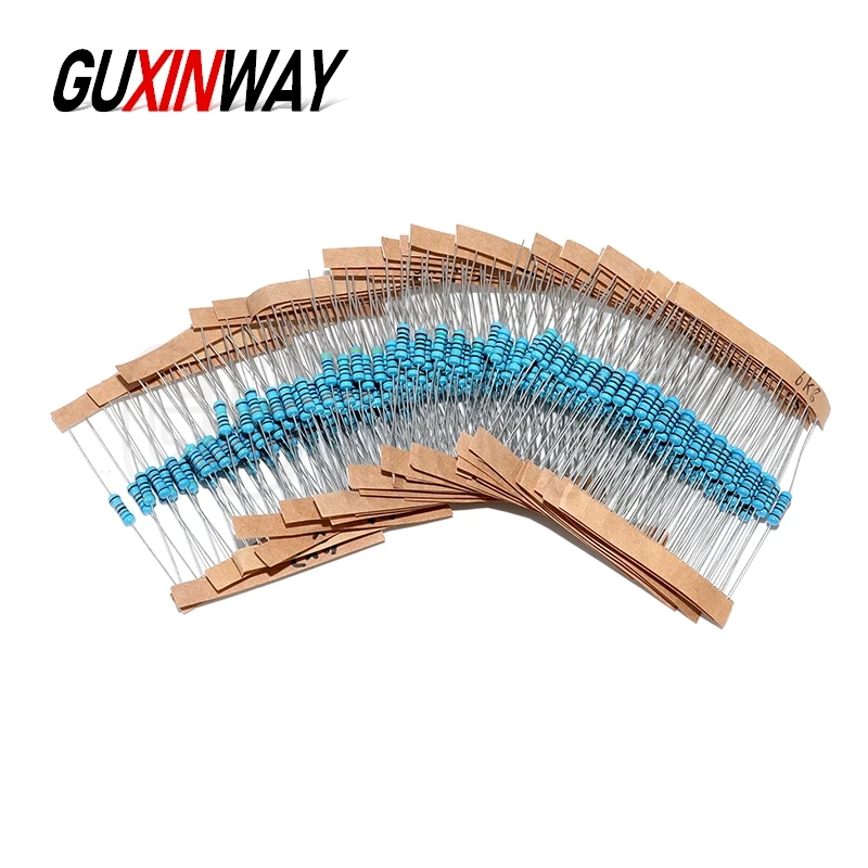 300 Stück 10R-1M Ohm 1/4 W 1/2 W 1 W Widerstandsset 1 % – Bild 3