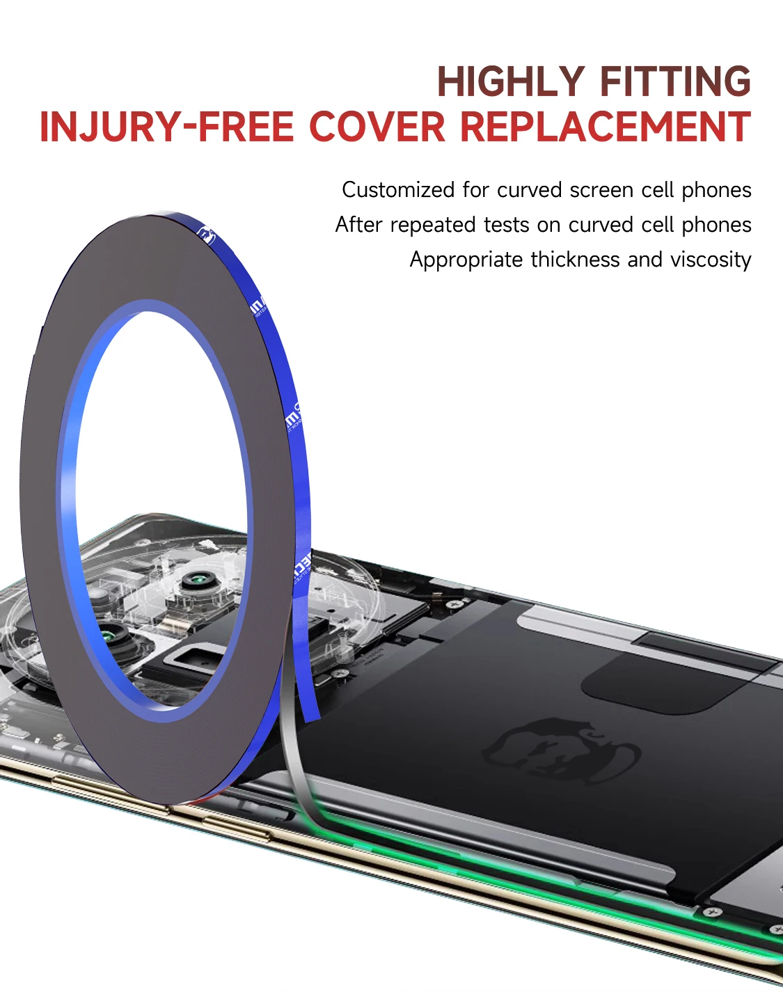 MECHANIC T3 3 mm Rand-Bildschirmrahmen-Kleber für iPhone – Bild 6