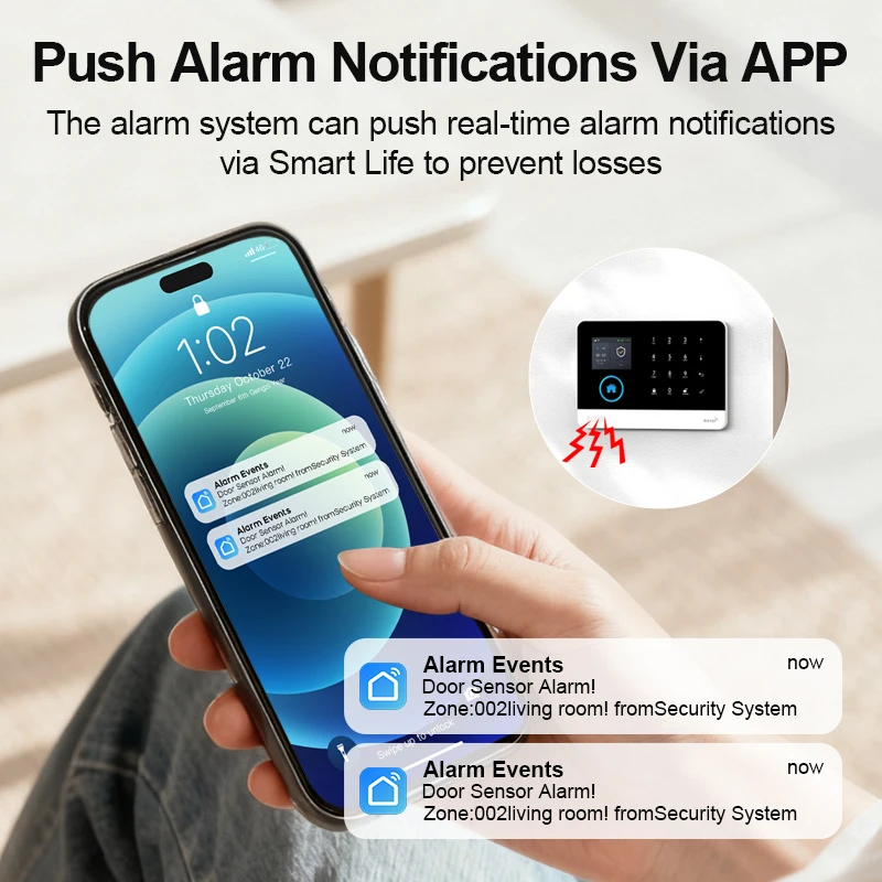 PGST Sicherheits Set Einbruchalarmanlage WiFi 4G 2G GSM Works – Bild 5