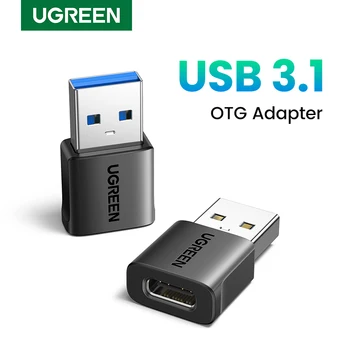 Ugreen usb 3,1 typ c otg adapter usb ein männlich zu usb c weiblich kabel konverter für macbook samsung s10