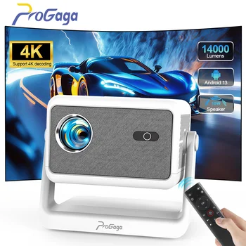 PROGAGA PG370 1080P Full HD Projektor Für Film WiFi Android Projektor 4K PG370 Smart TV Heimkino Mini tragbare