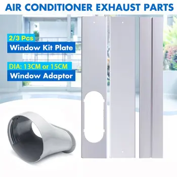 Tragbare Klimaanlage Fenster Kit Rutsche Platte Einstellbare Adapter Wind Schild Abluft Schlauch Rohr Stecker