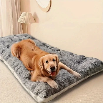 Großes Plüsch-Hundebett, Sofa, verdicktes, superweiches Polyester, Haustiermatte, Hundekiste, Matte, Bett