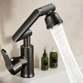 Becken Wasserhahn Heiße und Kalte Waschbecken Haushalt Badezimmer Multi-funktion Booster Universal Rotierenden