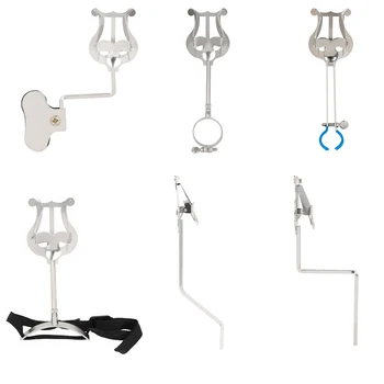 Noten ständer Klarinette Tenor horn Trompeten Alt Saxophon Blasinstrument tragbare Noten ständer starke Feder