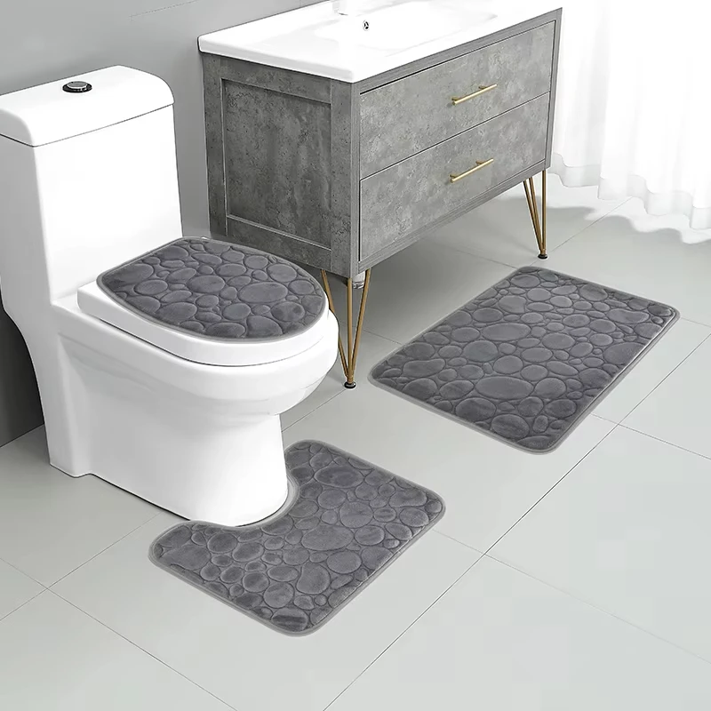 3 Stück/Set einfarbig einfaches Badezimmer – Bild 6