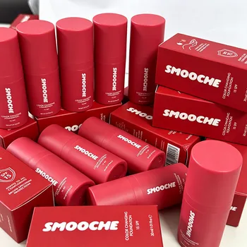 SMOOCHE SPF15 Hauttönungs-Adaptiver Farbwechselnder Flüssig-Foundation Langanhaltende Ölkontrolle Wasserfester