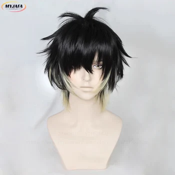 Towa Cosplay Perücke Slow Damage Cosplay Kurze Schwarz Blonde Hitzebeständige Synthetische Haar Halloween