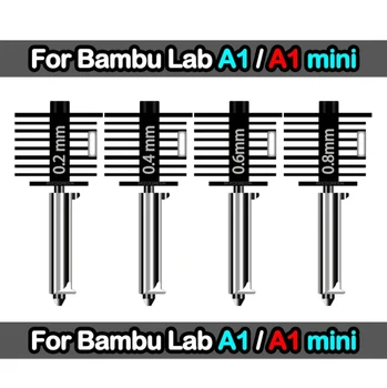 Hotend für Bambu Lab A2L/A1/A1Mini Montage-Set 0,2 0,4 0,6 0,8MM Austauschbare Düse für 3D-Drucker Bambu Lab