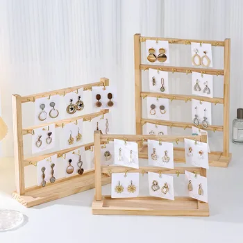 Halsketten Staffelei Schmuck Sammlung Rack Armband Display Board Display Ständer mit Haken Vitrine Display