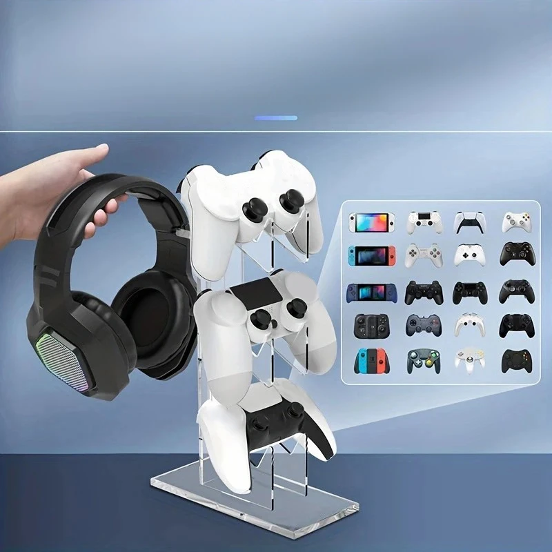 Universeller 3-lagiger Controller-Halter und Kopfhörerhalter – Bild 5
