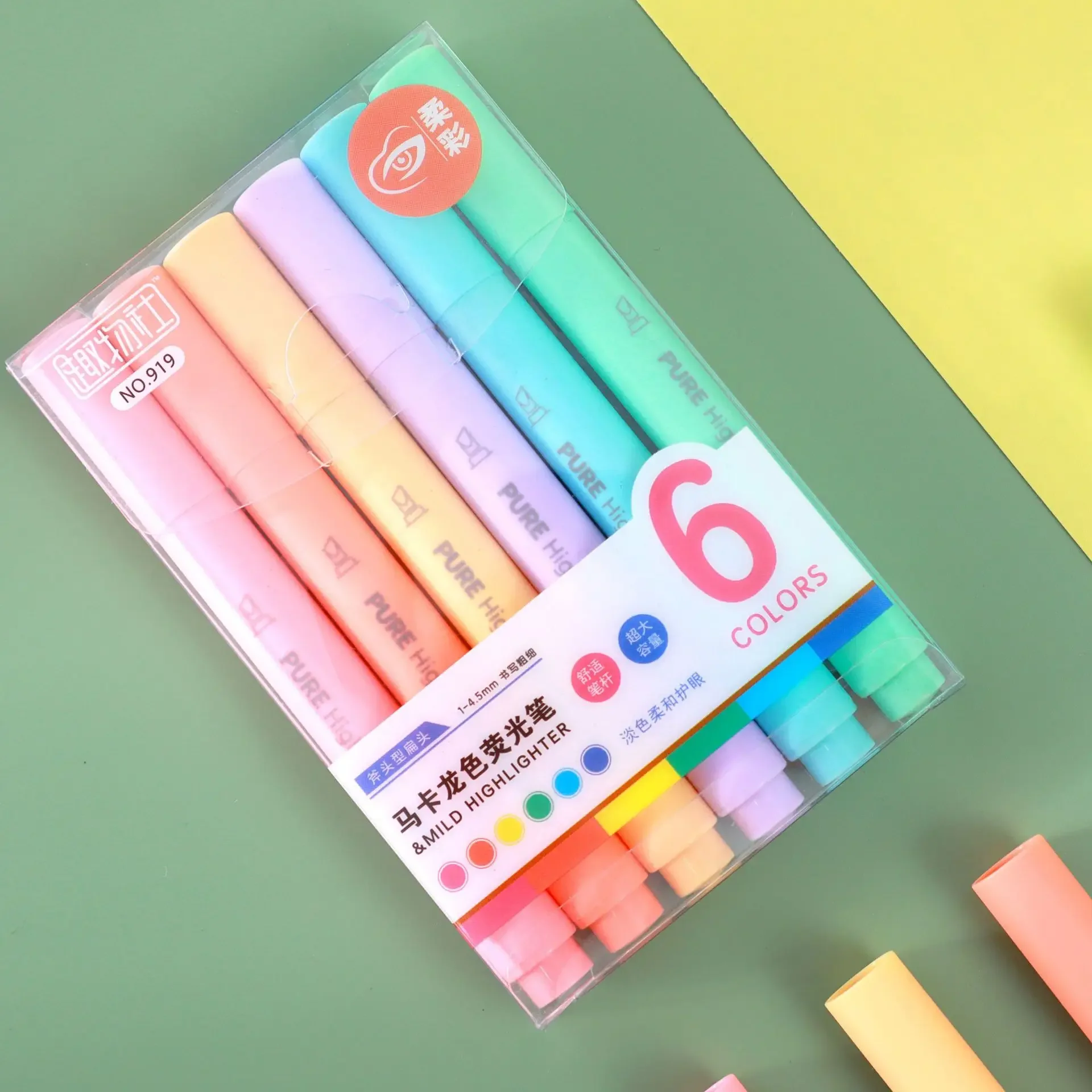 6 Teile/satz Pastell Farbe Macaron Highlighter Stift Marker – Bild 6