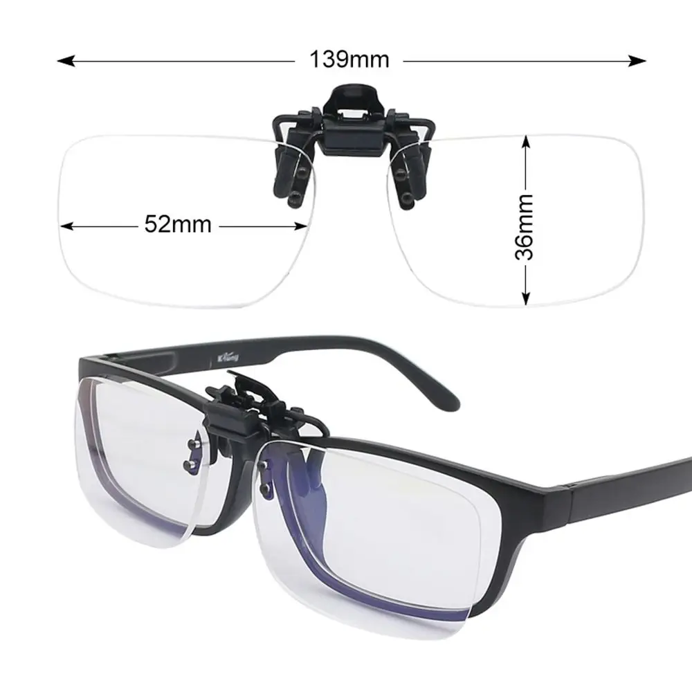 Flip Up Down Randlose Lupenlinse mit Clip +1,0 ~ +4,0 – Bild 6