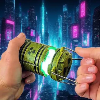 Dekorative LED Mini Kernreaktor Laterne Apokalypse Stil Paar Streich Nachtlicht Halloween Geschenk Home Decor
