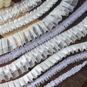 2 Meter weiße Brautkleider Spitze für DIY Nähen Bänder Trimmen Handarbeiten Nähzubehör Bekleidung Dekor