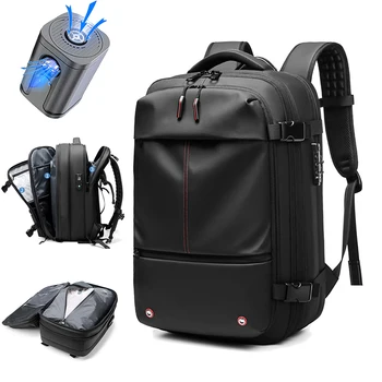 Reise-Rucksack für Herren 17 Zoll Laptop-Rucksack mit Vakuum-Kompression Business-Rucksack mit Großer