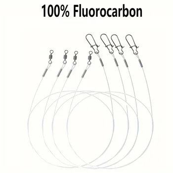 100% Fluorocarbon-Angelschnur, ausgestattet mit Doppelring-Schnalle (12 Stück)