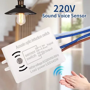 Sound Voice Sensor Switch Smart Switches Modul Detektor Auto ON/Off Schalter Sprachsteuerung Schalter