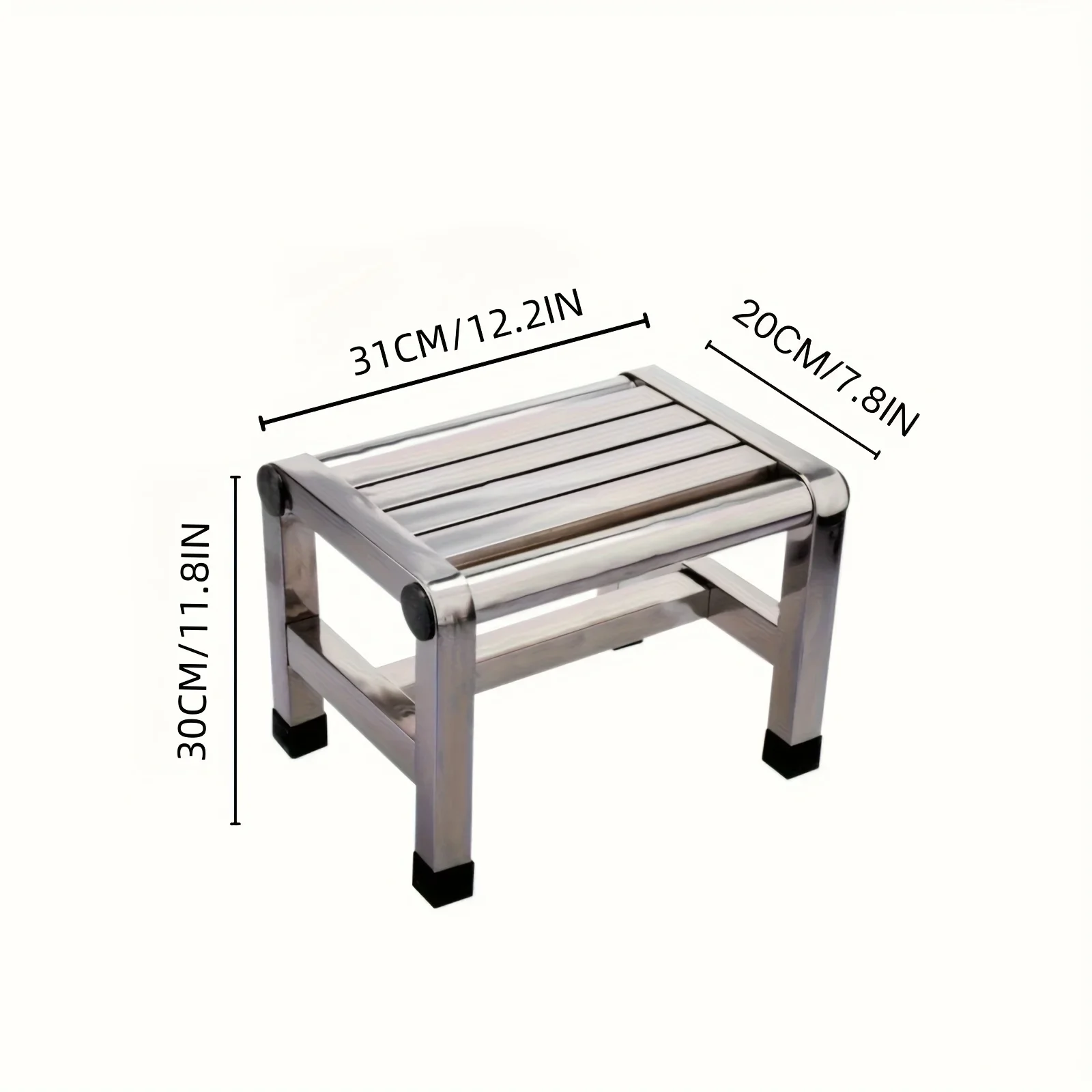 1-teiliger Mehrzweck-Hocker aus Edelstahl – langlebiger – Bild 5