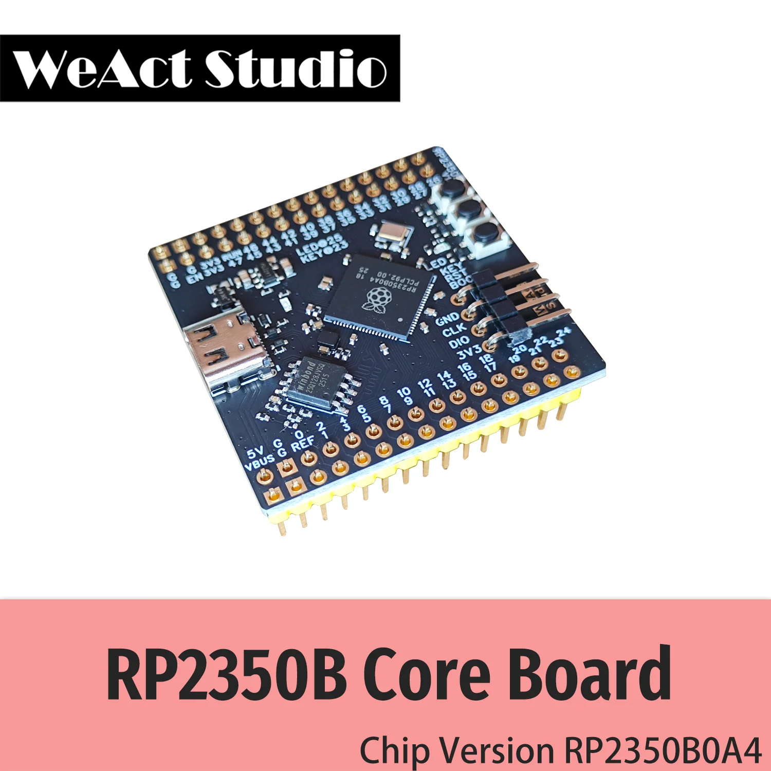 WeAct RP2350B Raspberry Pi RP2350B RISC-V Hazard3 520 KByte – Bild 3