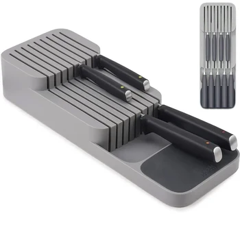 Messer-Aufbewahrungsbox, Küchenschublade, Besteck, Ablage, Messerhalter, Organizer, Messerblock-Rack
