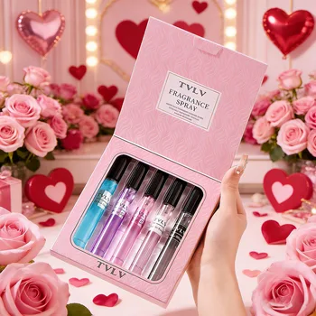 Luxuriöses, langanhaltendes Duftset für Damen mit blumig-fruchtigem Vanille-Süßduft - Valentinstagsgeschenk