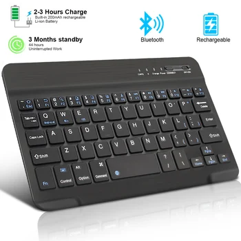 Bluetooth Drahtlose Tastatur Mini Tastatur Für Laptop Tablet Telefon ipad Wiederaufladbare Gaming Tastatur