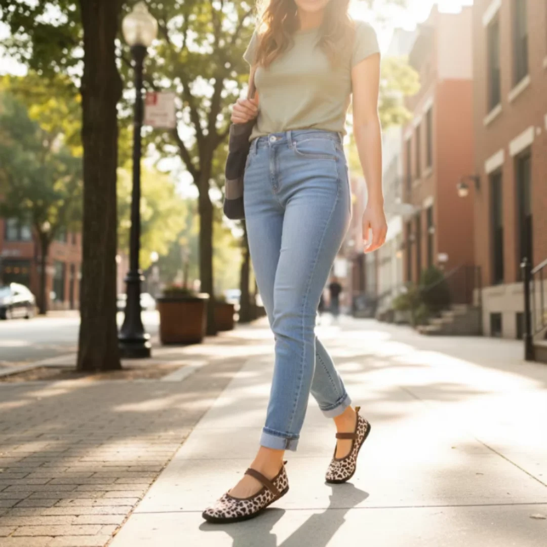ZZFABER Damen-Ballerinas, minimalistische Barfußschuhe – Bild 5