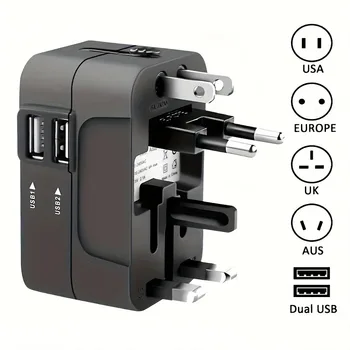 Universeller Reiseadapter für US EU UK AUS Ladegerät Adapter Steckdose Konverter Buchse Stecker Adapter