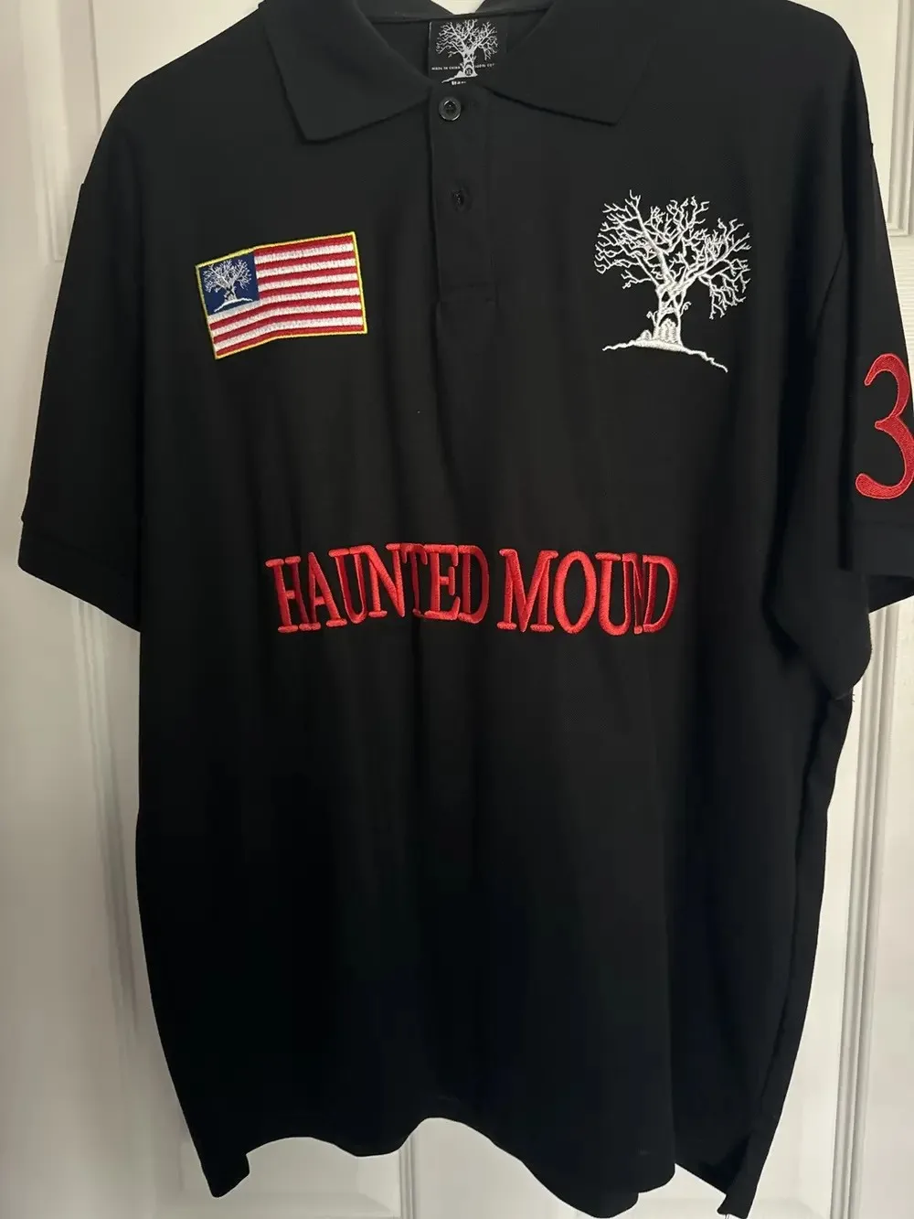 Haunted Mound Poloshirt America Retro Street Hip Hop – Bild 3