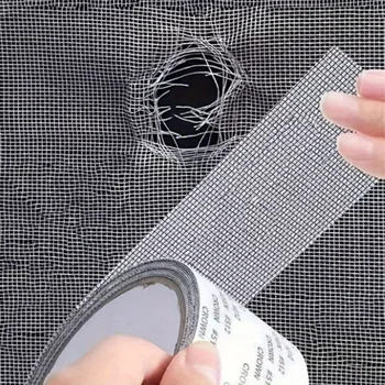 Starkes selbstklebendes Fenstergitter-Reparaturband, Fensternetz, Bildschirm-Reparatur-Patch, das Löcher