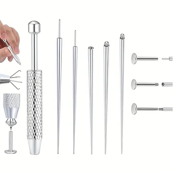 14/16/18G Titan gebogene Kegel Einsetzen Pin Werkzeug Innengewinde Piercing Kit für Tragus Helix Lippe Nase