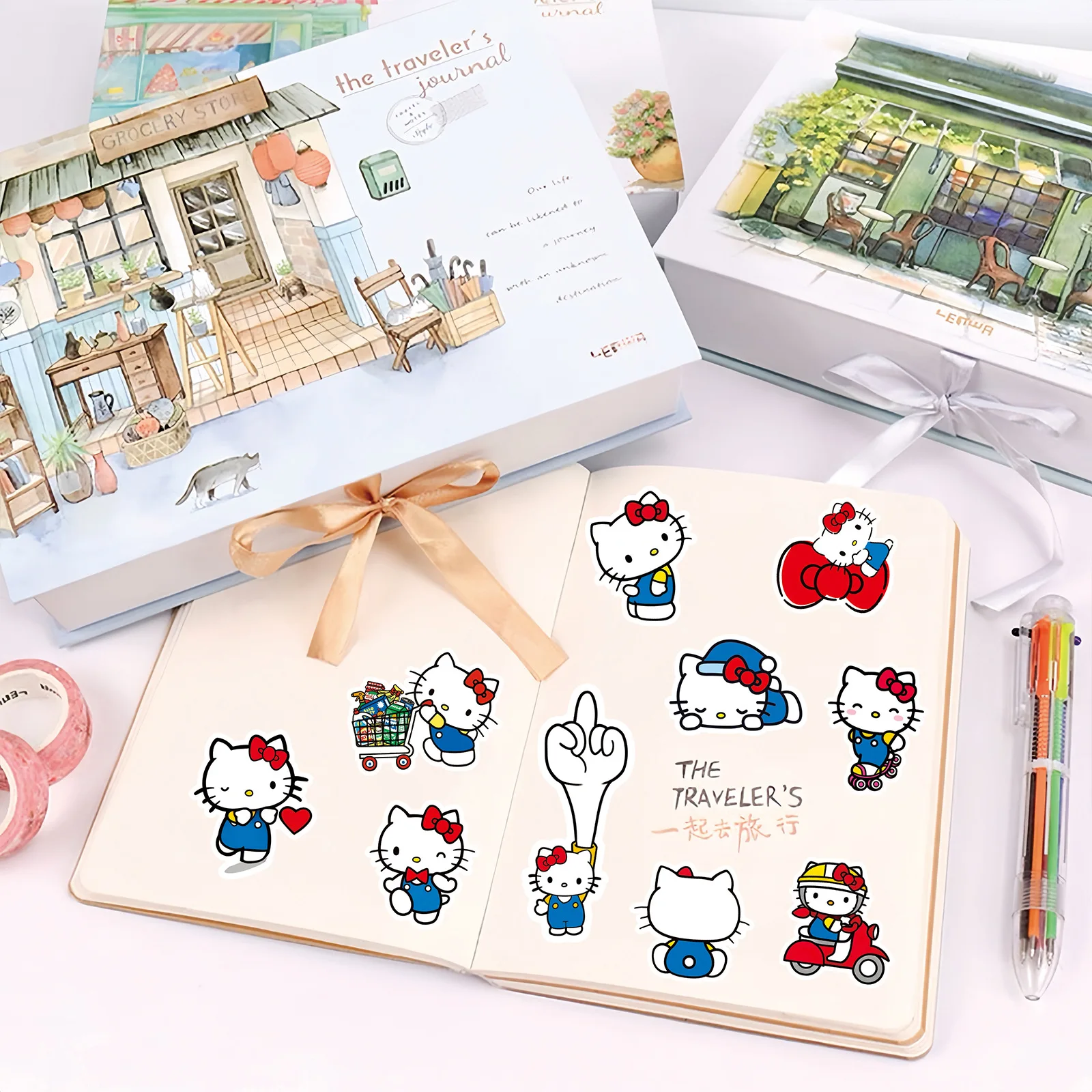 100 Stück Niedliche Hello Kitty Cartoon Sanrio Aufkleber für – Bild 6