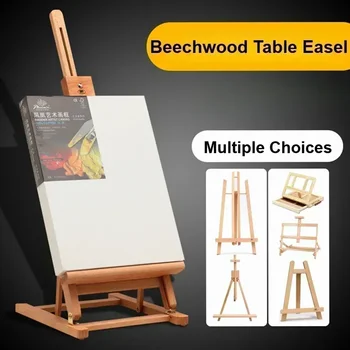 Tischstaffelei aus massivem Holz für Künstlerstudio, Desktop-Zeichentisch, tragbar, verstellbares Kunstbrett