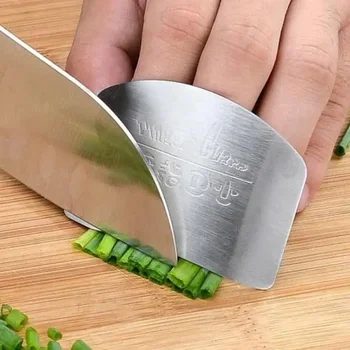 Edelstahl Küchenwerkzeug Hand Fingerschutz Messer Cut Slice Safe Guard