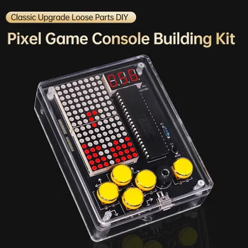 7-Pixel-Spielekonsolen-Kits, Puzzle, Pixel-Spielekonsole 51, Einzelchip-DIY, Schweißübungsteile
