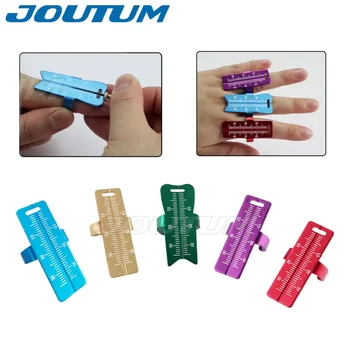 Dental Herrscher Aluminium Zahnarzt Endo Finger Herrscher Messen Skala Endodontie Dental Instrumente Messung
