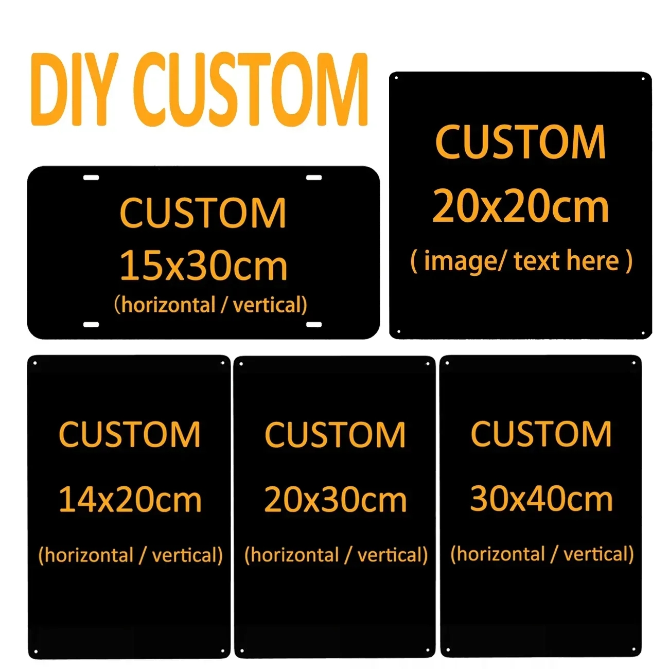 DIY benutzerdefinierte Metall Platten Muster Wand Zinn